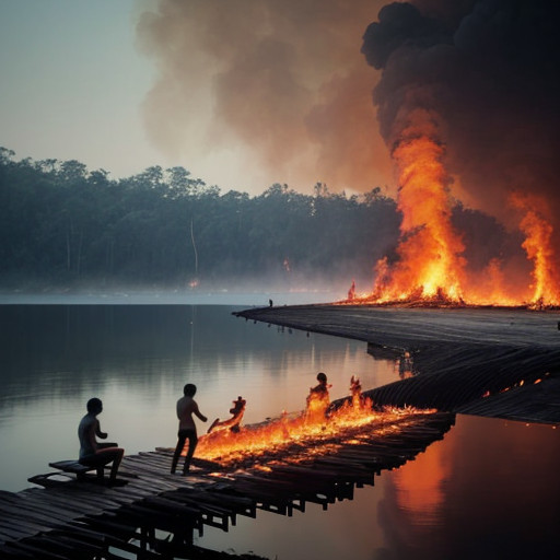 Mengelilingi Pulau Seribu: Pemandian Alam Terbakar di Detik-detiknya